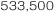 523,500
