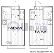 国士舘大学(世田谷キャンパス)の賃貸 45,000円 間取り図