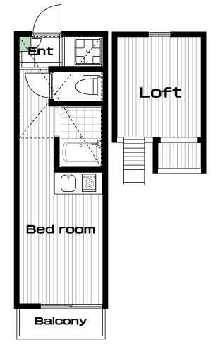 日吉駅の賃貸 50,000円 間取り図