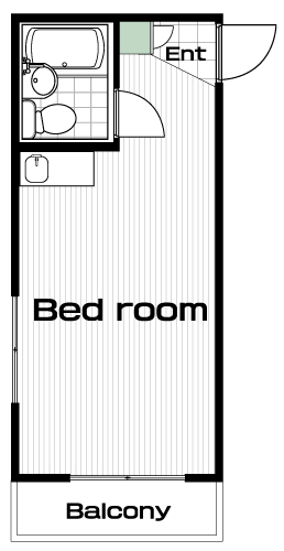 大岡山駅の賃貸 54,000円 間取り図
