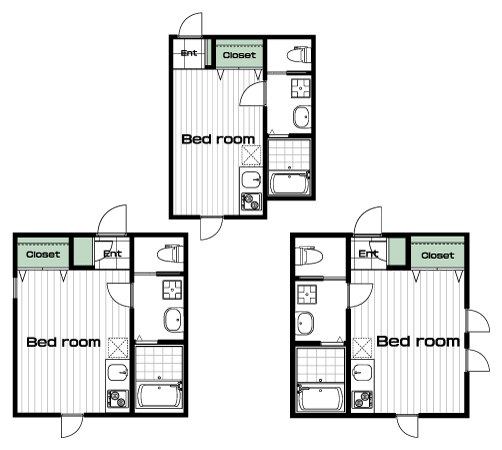 和田町駅の賃貸 53,000円 間取り図