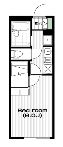 南与野駅の賃貸 49,000円 間取り図