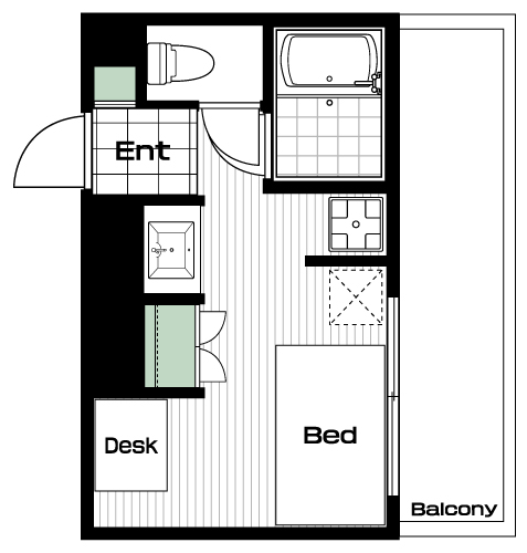 八幡山駅の賃貸 85,000円 間取り図