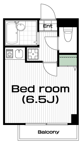 幡ヶ谷駅の賃貸 78,000円 間取り図