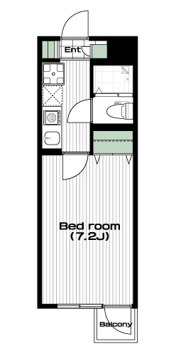 平和台駅の賃貸 79,000円 間取り図