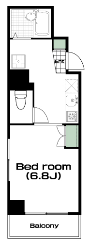 小平駅の賃貸 53,500円 間取り図