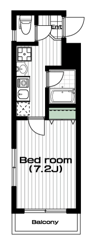 椎名町駅の賃貸 90,000円 間取り図