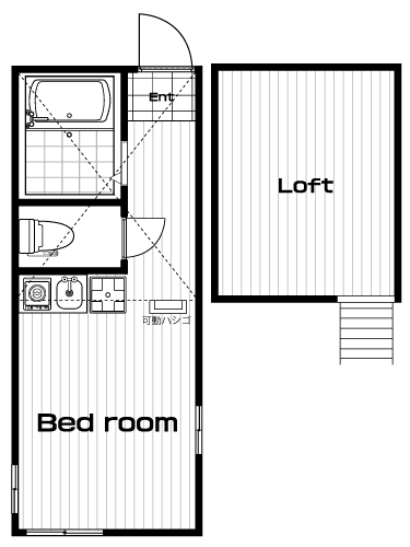 宮崎台駅の賃貸 57,000円 間取り図