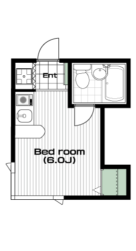 要町駅の賃貸 53,000円 間取り図