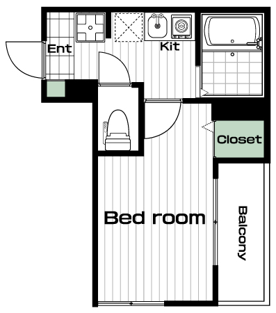 白楽駅の賃貸 68,000円 間取り図