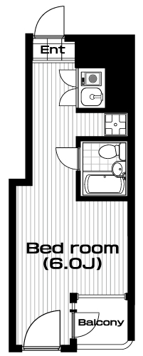 用賀駅の賃貸 45,000円 間取り図