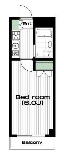 柳瀬川駅の賃貸 45,000円 間取り図