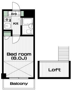 向ヶ丘遊園駅の賃貸 49,000円 間取り図