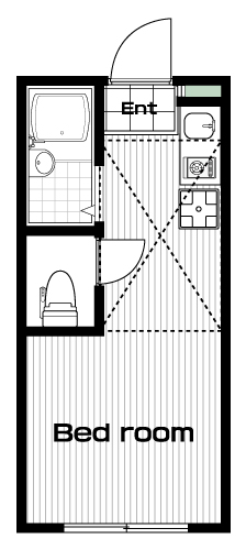 国分寺駅の賃貸 49,000円 間取り図