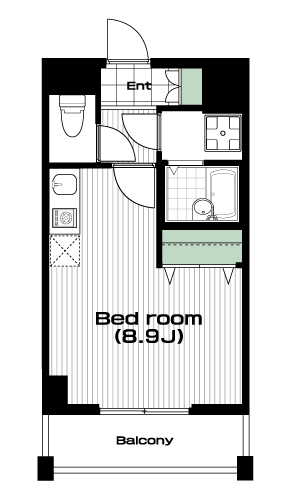 南与野駅の賃貸 58,000円 間取り図