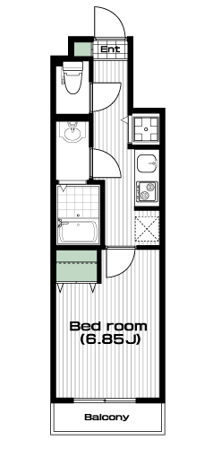 志村坂上駅の賃貸 85,000円 間取り図