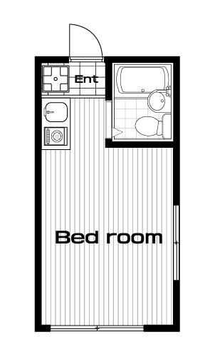 地下鉄赤塚駅の賃貸 48,000円 間取り図