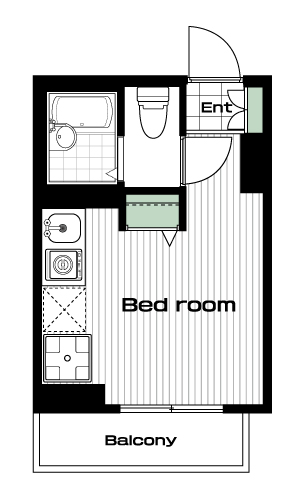 駒込駅の賃貸 70,000円 間取り図