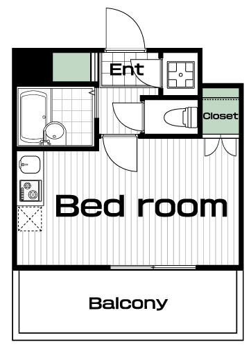 田無駅の賃貸 65,000円 間取り図