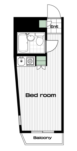 東長崎駅の賃貸 55,000円 間取り図