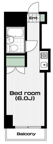 千歳烏山駅の賃貸 59,000円 間取り図