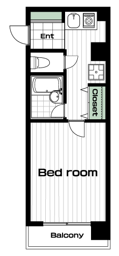蒲田駅の賃貸 86,000円 間取り図