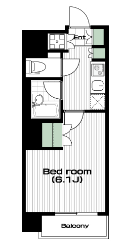 白山駅の賃貸 94,000円 間取り図