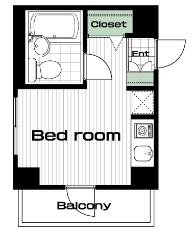 渋谷駅の賃貸 69,000円 間取り図