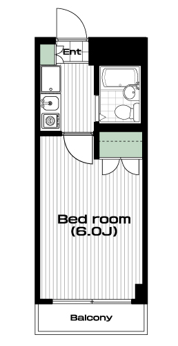 柳瀬川駅の賃貸 45,000円 間取り図