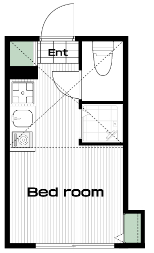吉祥寺駅の賃貸 61,000円 間取り図