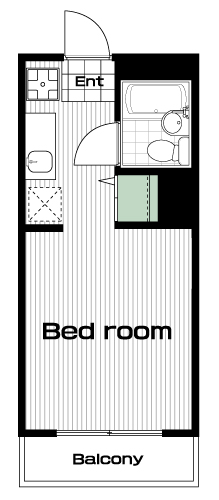 京王堀之内駅の賃貸 39,000円 間取り図