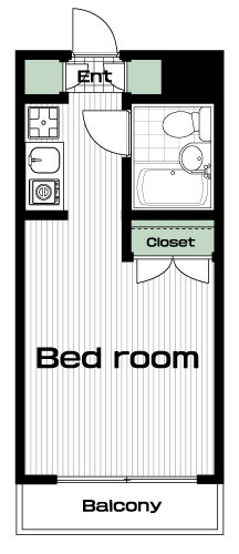 西荻窪駅の賃貸 69,000円 間取り図