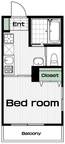 東村山駅の賃貸 62,000円 間取り図
