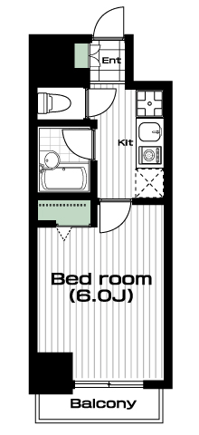 原宿駅の賃貸 89,000円 間取り図