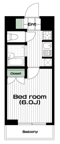 高円寺駅の賃貸 81,000円 間取り図