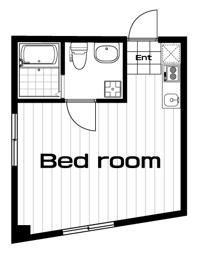 二子玉川駅の賃貸 80,000円 間取り図
