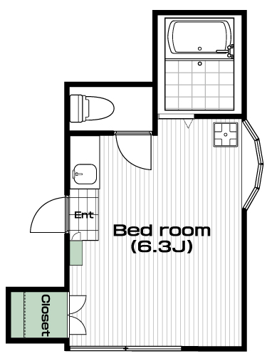 下北沢駅の賃貸 62,000円 間取り図