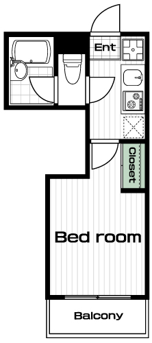 東小金井駅の賃貸 67,000円 間取り図