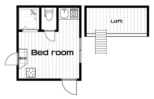 蒲田駅の賃貸 63,000円 間取り図