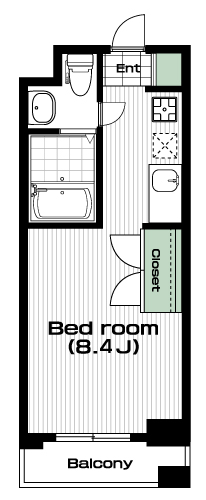 新百合ヶ丘駅の賃貸 64,500円 間取り図