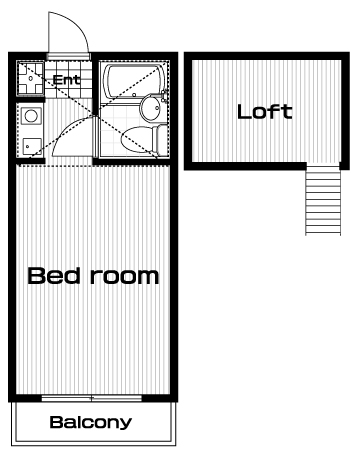 日吉駅の賃貸 49,000円 間取り図