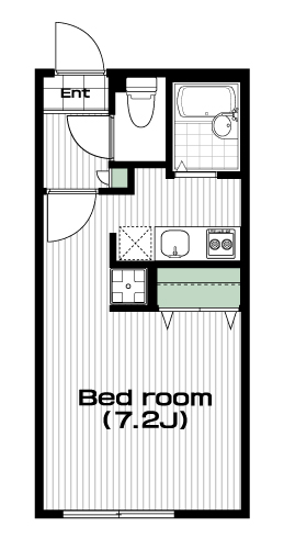 地下鉄赤塚駅の賃貸 65,500円 間取り図