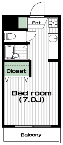 国分寺駅の賃貸 59,000円 間取り図
