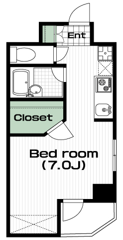 祖師ヶ谷大蔵駅の賃貸 79,000円 間取り図