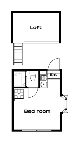 中板橋駅の賃貸 63,000円 間取り図