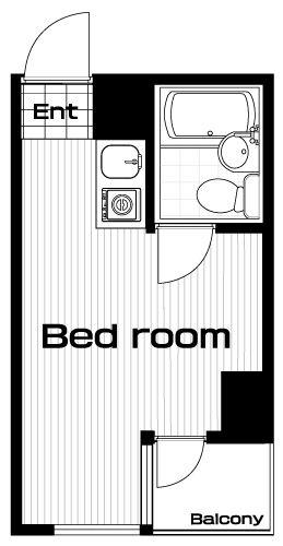 新宿駅の賃貸 59,000円 間取り図