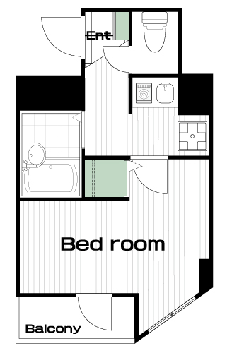 西八王子駅の賃貸 47,000円 間取り図
