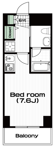 調布駅の賃貸 63,000円 間取り図