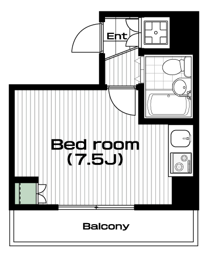 西巣鴨駅の賃貸 69,000円 間取り図