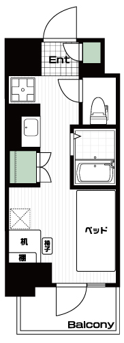 京王多摩センター駅の賃貸 62,000円 間取り図